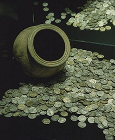 EG Raum 1 R&ouml;mer 02 Roemischer Muenzschatz Kastell Ober-Florstadt