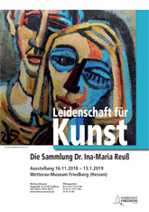Ausstellungsplakat "Leidenschaft f&uuml;r Kunst. Die Sammlung Dr. Ina-Maria Reu&szlig;"
